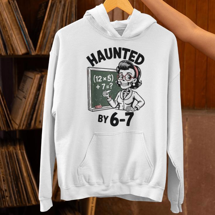 Haunted 67 Skeleton Math Teacher Halloween Costume Math Pun Unisex Hoodie, gift for family, gift for coworker Haunted 67 Skeleton Math Teacher Halloween Costume Math Pun Unisex Hoodie, gift for family, gift for coworker