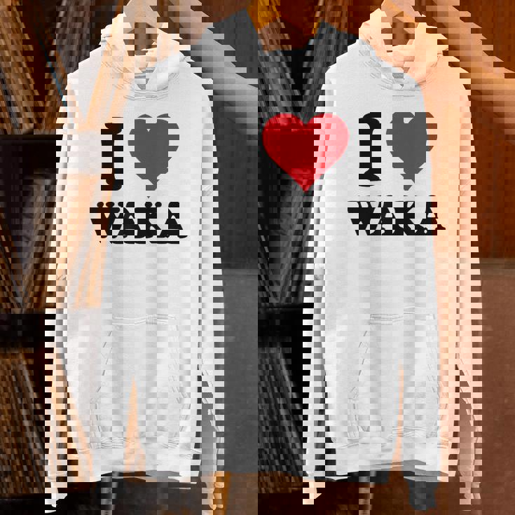 I Heart Waka ファーストネーム I Love パーソナライズ パーカー