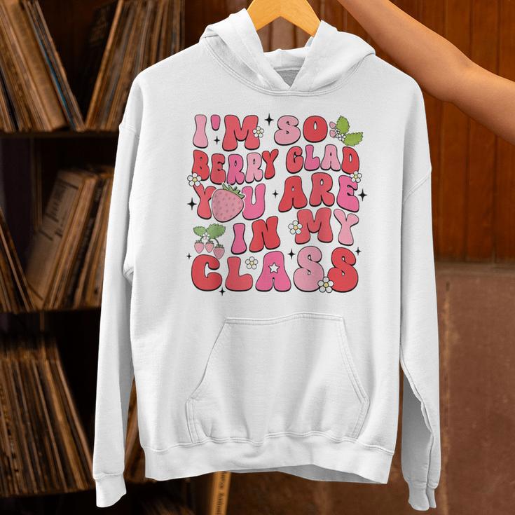 I'm So Berry Glad You Are Strawberry Elementary Teacher Unisex Hoodie, gift for family, gift for coworker