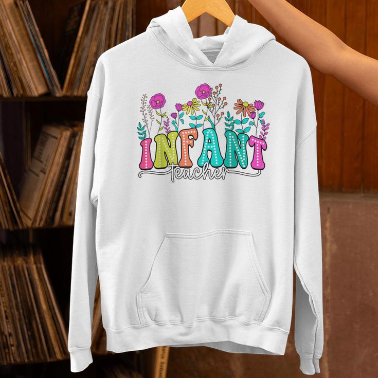 Infant Teacher Floral First Day Back To School Teaching Unisex Hoodie, gift for family, gift for coworker