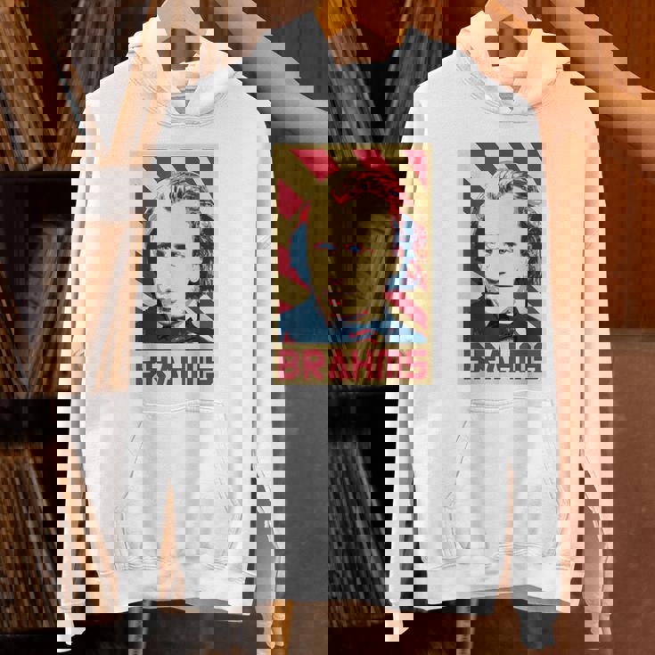 Johannes Brahms クラシック音楽の作曲家 レトロ調 パーカー