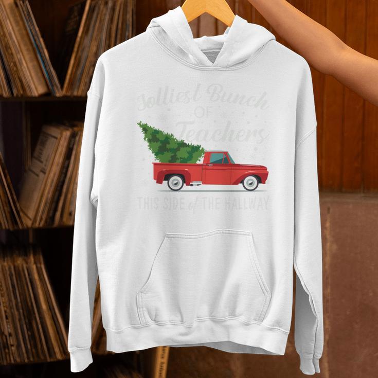 Jolliest Bunch Of Teachers This Side Of The Hallway Unisex Hoodie, gift for family, gift for coworker Jolliest Bunch Of Teachers This Side Of The Hallway Unisex Hoodie, gift for family, gift for coworker