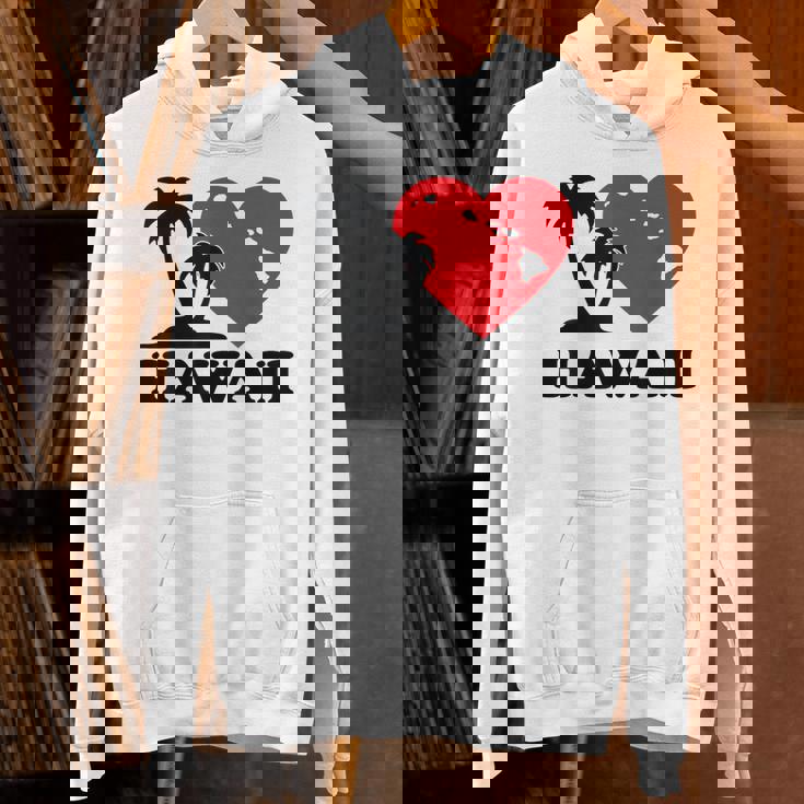 I Love Hawaii ハワイアンハートパーム レディース メンズ ボーイズ ガールズ パーカー