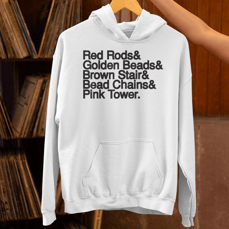 Montessori Helvetica Education Teacher Unisex Hoodie, gift for family, gift for coworker