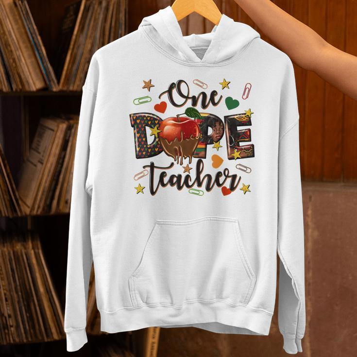 One Dope Teacher Unisex Hoodie, gift for family, gift for coworker One Dope Teacher Unisex Hoodie, gift for family, gift for coworker