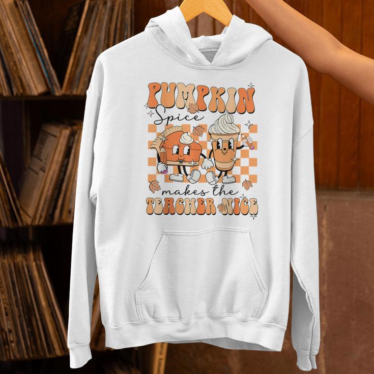 Pumpkin Spice Makes The Teacher Nice Teacher Graduation Unisex Hoodie, gift for family, gift for coworker Pumpkin Spice Makes The Teacher Nice Teacher Graduation Unisex Hoodie, gift for family, gift for coworker