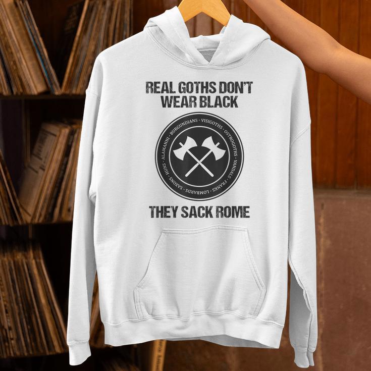Real Goths Sack Rome History Teacher Unisex Hoodie, History Teacher Hoodies, gift for family, gift for coworker