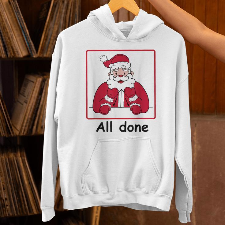 Retro All Done Christmas Special Ed Teacher Team Santa Women Unisex Hoodie, gift for family, gift for coworker Retro All Done Christmas Special Ed Teacher Team Santa Women Unisex Hoodie, gift for family, gift for coworker