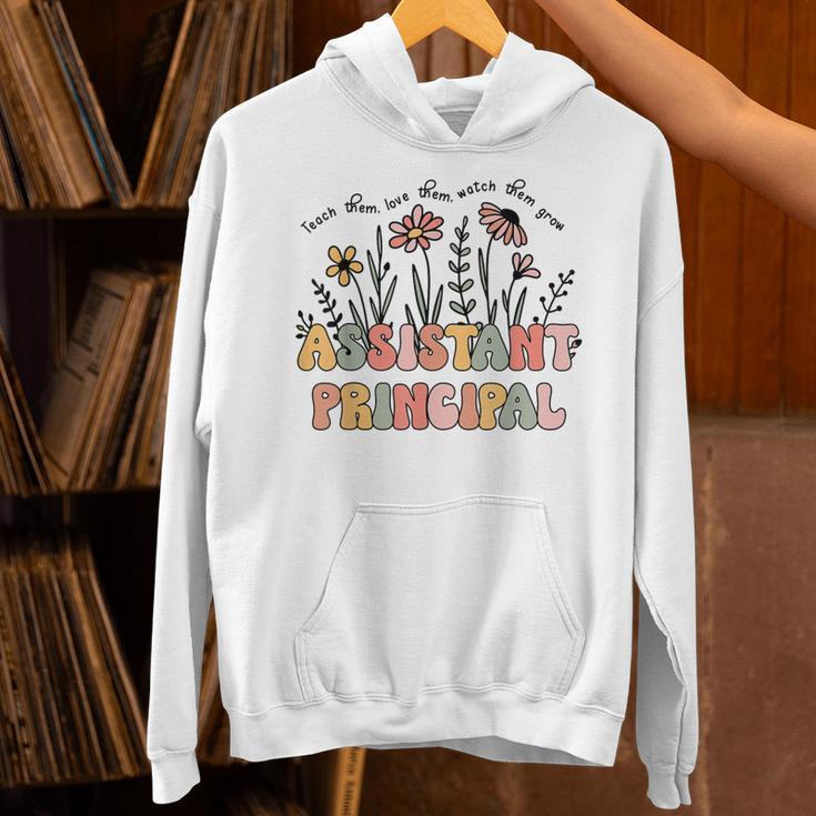 Retro Floral Assistant Principal Shirt For Teachers Day Unisex Hoodie, gift for family, gift for coworker