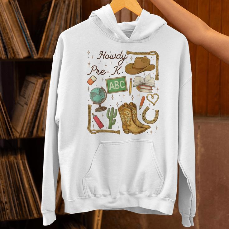 Retro Howdy Pre-K Back To School Western Teacher Unisex Hoodie, gift for family, gift for coworker Retro Howdy Pre-K Back To School Western Teacher Unisex Hoodie, gift for family, gift for coworker