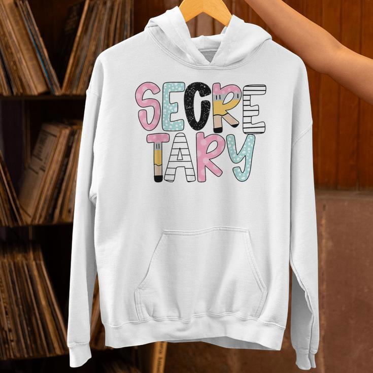 Retro Secretary Back To School Teacher Appreciation Unisex Hoodie, gift for family, gift for coworker
