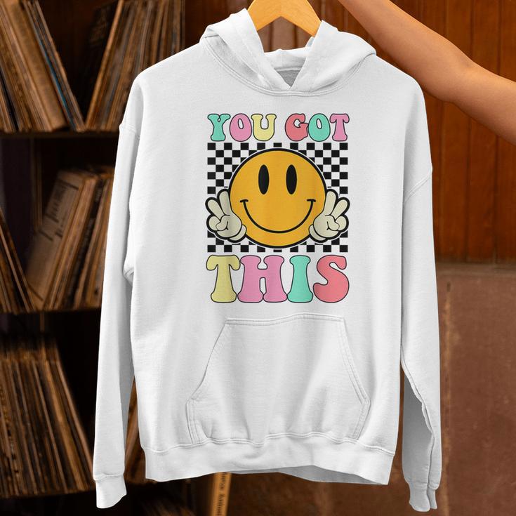 You Got This Retro Smile Motivational Testing Day Teacher Unisex Hoodie, gift for family, gift for coworker You Got This Retro Smile Motivational Testing Day Teacher Unisex Hoodie, gift for family, gift for coworker