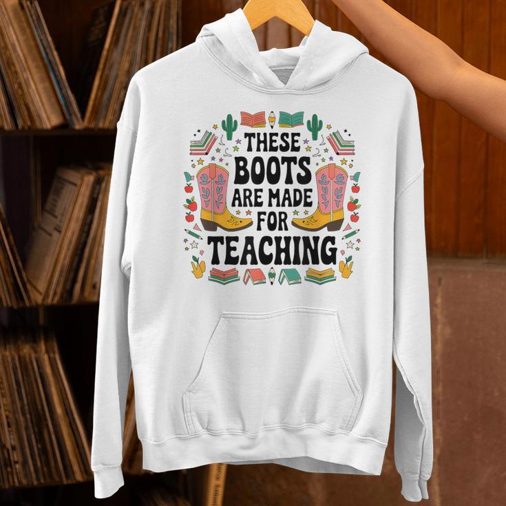 These Boots Are Made Teaching Western Cowboy Teacher Unisex Hoodie, gift for family, gift for coworker These Boots Are Made Teaching Western Cowboy Teacher Unisex Hoodie, gift for family, gift for coworker