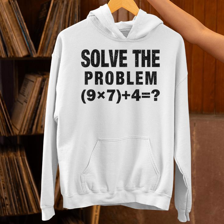Solve The Problem 9×74 Math Teacher Unisex Hoodie, gift for family, gift for coworker Solve The Problem 9×74 Math Teacher Unisex Hoodie, gift for family, gift for coworker