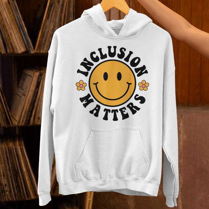 Special Education Teacher Autism Awareness Inclusion Matters Unisex Hoodie, gift for family, gift for coworker