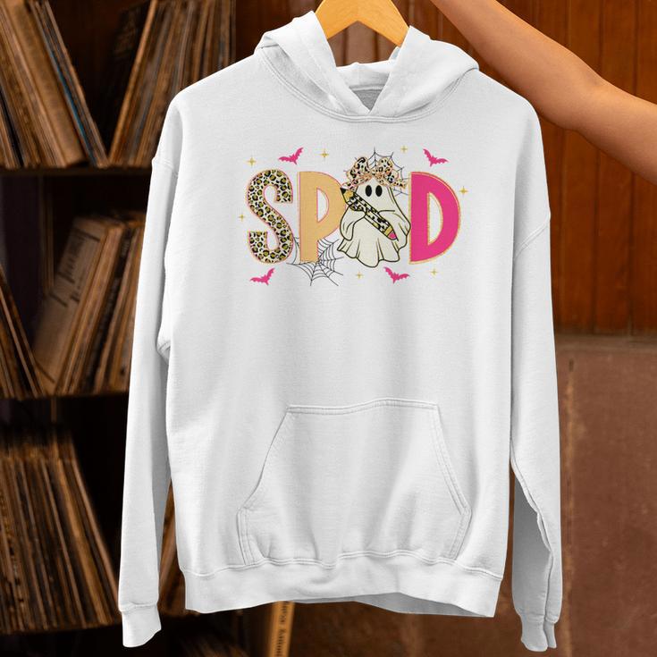 Sped Teacher Halloween Ghost Special Education Preppy Fall Unisex Hoodie, gift for family, gift for coworker Sped Teacher Halloween Ghost Special Education Preppy Fall Unisex Hoodie, gift for family, gift for coworker