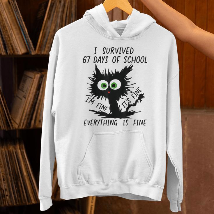 I Survived 67 Days Of School Teachers Students Humor Unisex Hoodie, gift for family, gift for coworker