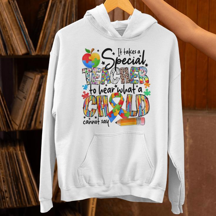It Takes A Special Teacher To Hear What A Child Cannot Say Unisex Hoodie, gift for family, gift for coworker It Takes A Special Teacher To Hear What A Child Cannot Say Unisex Hoodie, gift for family, gift for coworker