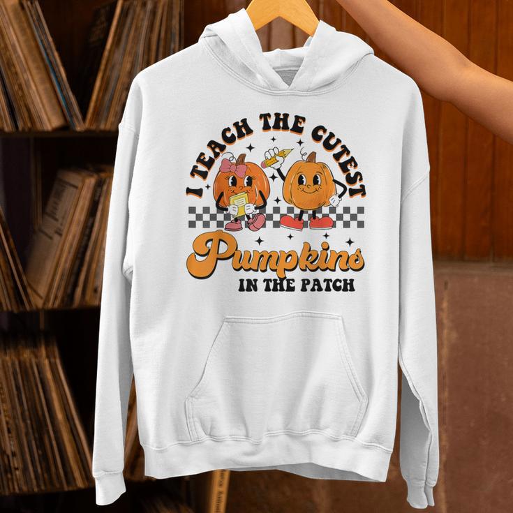 I Teach The Cutest Pumpkins In The Patch Halloween Teacher For Men Women Kids Unisex Hoodie, gift for family, gift for coworker I Teach The Cutest Pumpkins In The Patch Halloween Teacher For Men Women Kids Unisex Hoodie, gift for family, gift for coworker