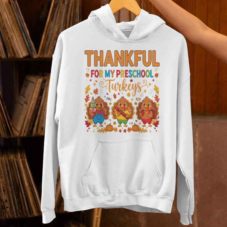 Teach Thanksgiving Teacher Thankful For My Preschool Turkeys Unisex Hoodie, gift for family, gift for coworker Teach Thanksgiving Teacher Thankful For My Preschool Turkeys Unisex Hoodie, gift for family, gift for coworker