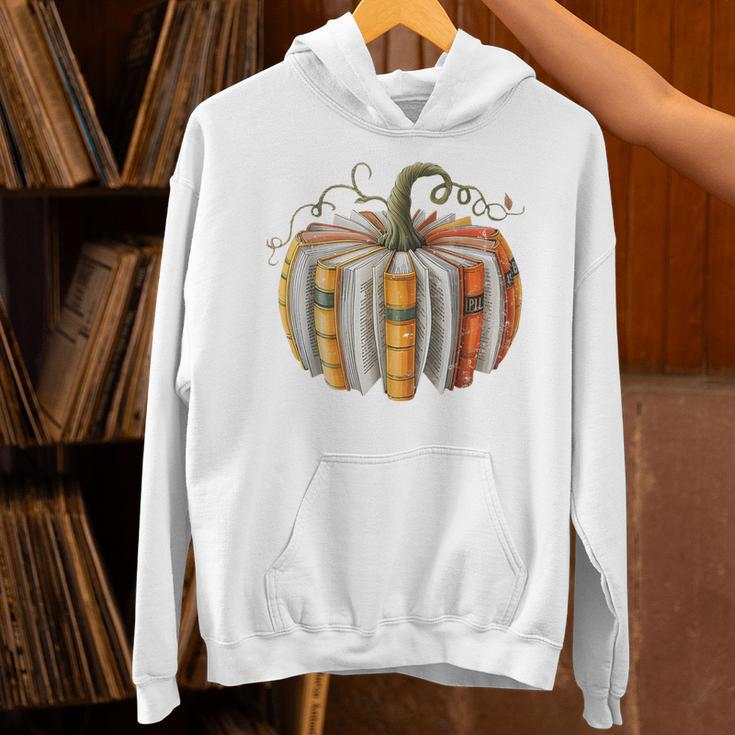 Teachers Students Fall Book Pumpkin Fall Librarians Bookworm Unisex Hoodie, gift for family, gift for coworker Teachers Students Fall Book Pumpkin Fall Librarians Bookworm Unisex Hoodie, gift for family, gift for coworker