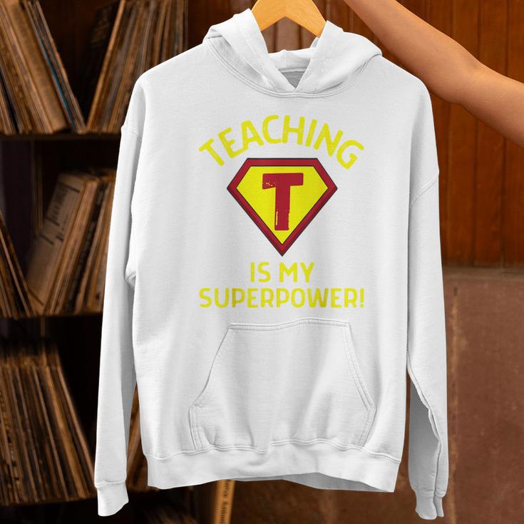 Teaching Is My Superpower Fun Elementary Teacher 1st Grade Unisex Hoodie, gift for family, gift for coworker Teaching Is My Superpower Fun Elementary Teacher 1st Grade Unisex Hoodie, gift for family, gift for coworker