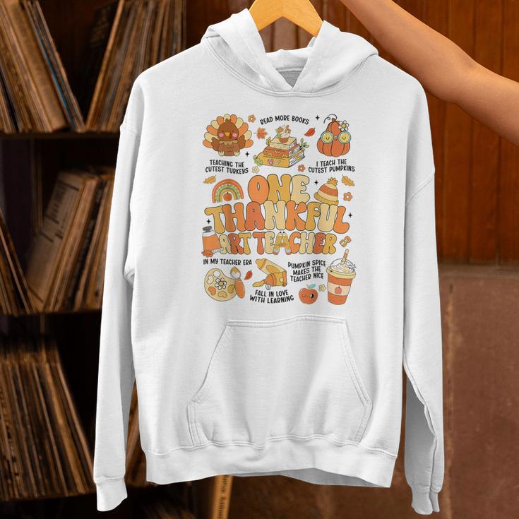 Thanksgiving One Thankful Art Teacher Fall Groovy Men Women Unisex Hoodie, Groovy Teacher Hoodies, gift for family, gift for coworker Thanksgiving One Thankful Art Teacher Fall Groovy Men Women Unisex Hoodie, Groovy Teacher Hoodies, gift for family, gift for coworker