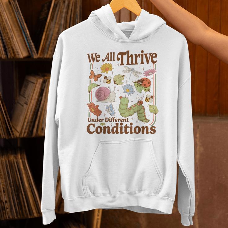 We All Thrive Under Different Conditions SPED Teacher Unisex Hoodie, gift for family, gift for coworker We All Thrive Under Different Conditions SPED Teacher Unisex Hoodie, gift for family, gift for coworker