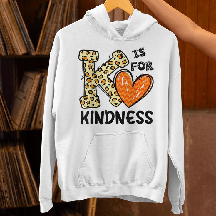Unity Day K Is For Kindness Anti Bullying Orange Teacher Men Women Kids Unisex Hoodie, gift for family, gift for coworker Unity Day K Is For Kindness Anti Bullying Orange Teacher Men Women Kids Unisex Hoodie, gift for family, gift for coworker