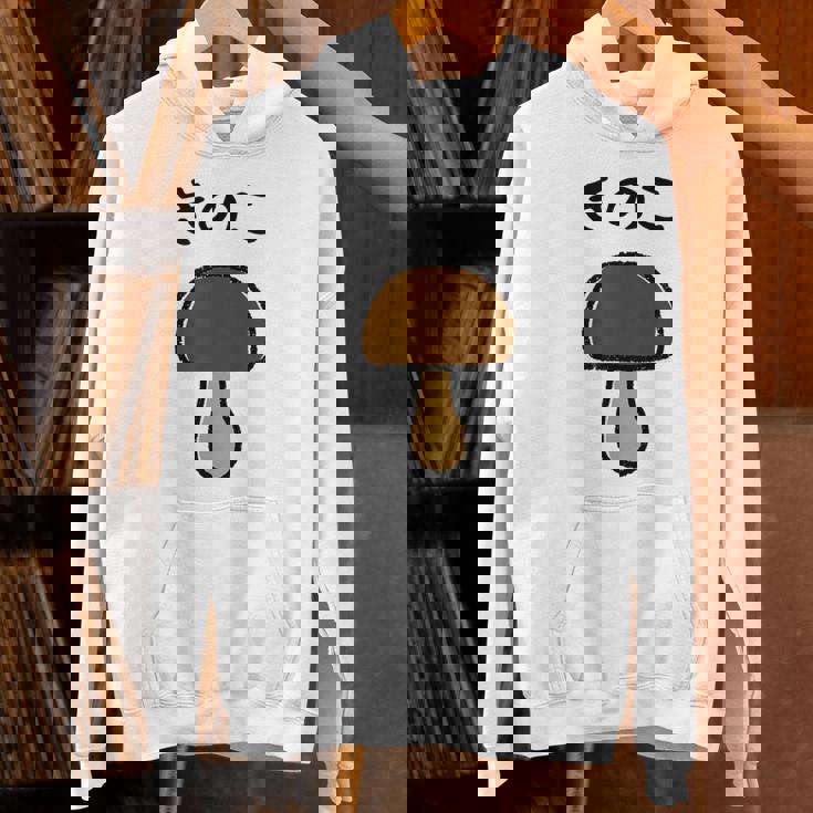 【きのこ】キノコ ゆるくて可愛い 手書き イラスト 文字入り おもしろ 面白い ネタ ウケ狙い ユニーク 笑える 変な パーカー