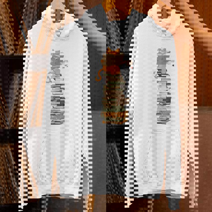 かわいい猫、本好きの猫 パーカー