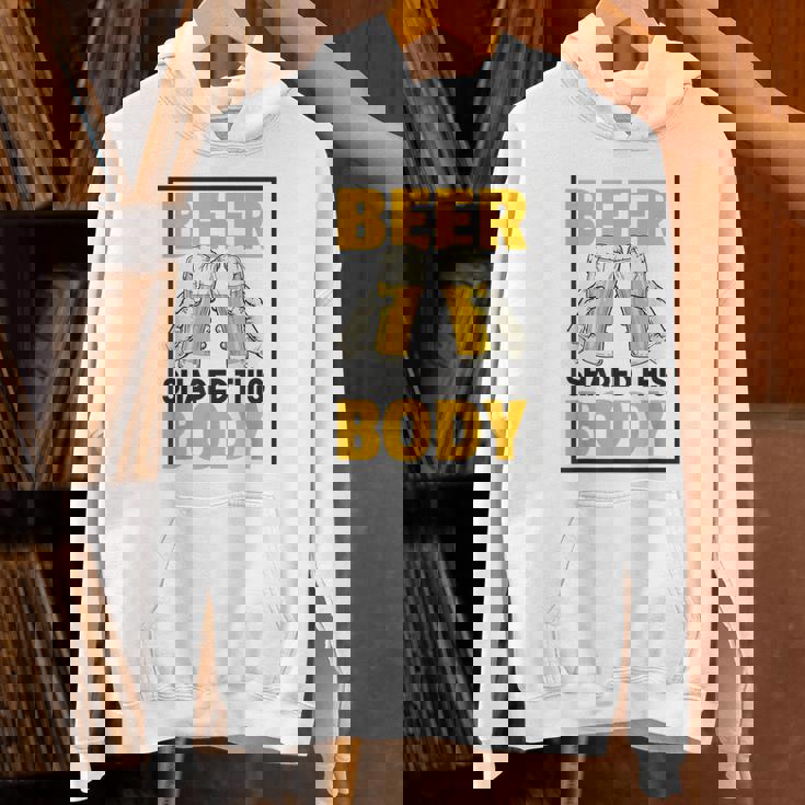 ビールがこの体を作る 面白いビール腹 パーカー