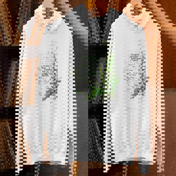 水彩 スズラン キリスト教の祈り パーカー