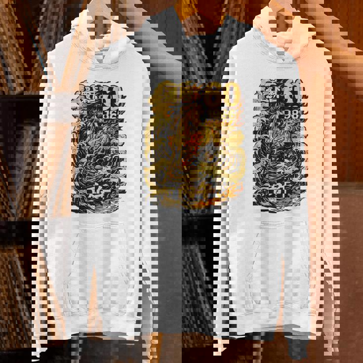 還暦 祝い 60歳 1966 丙午 火の馬 和風 和柄 馬 波 炎 記念 パーカー