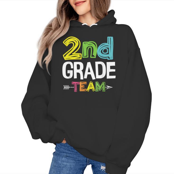 2nd Grade Team T-Shirt 2nd Grade Squad Teacher Women's Hoodie
