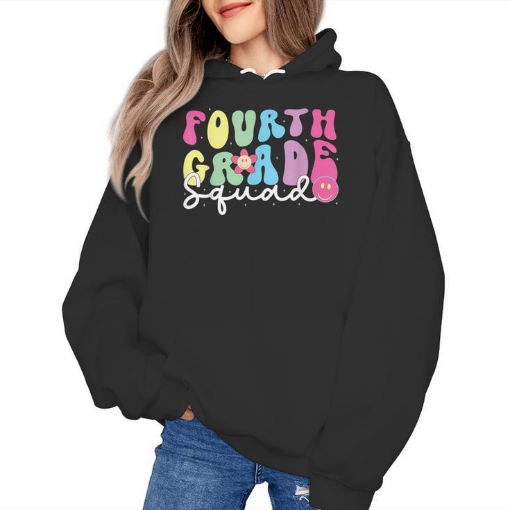 4th Grade Squad Fourth Teacher Student Team Back To School Women's Hoodie