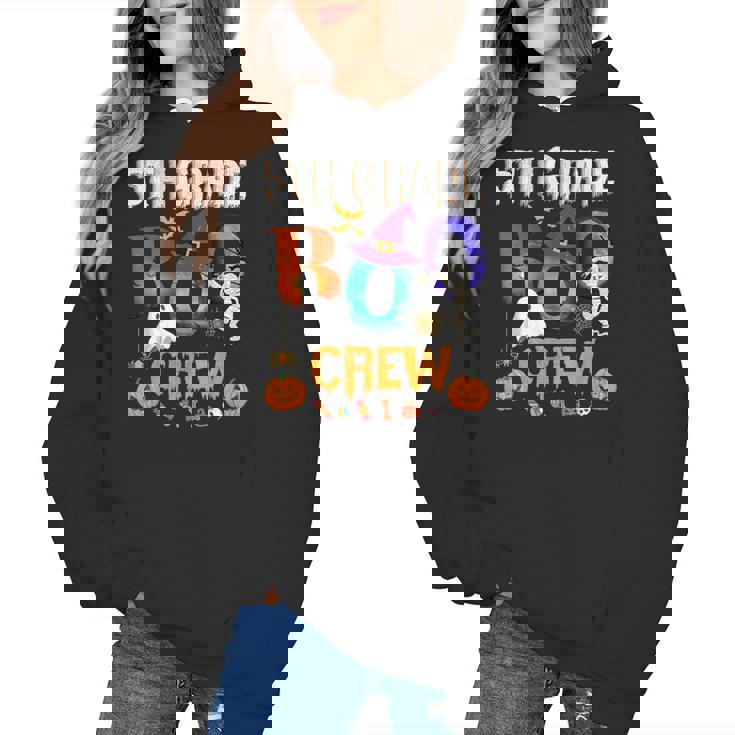 5th Grade Boo Crew Teacher Student Halloween Costume For Men Women Kids Women&#x27;s Hoodie