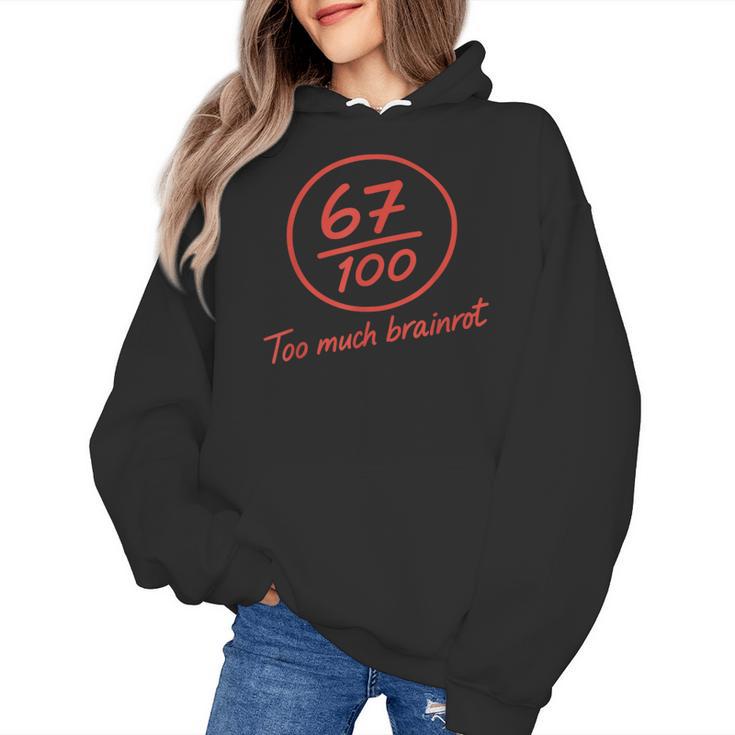 6 7 Brainrot Elementary Teacher Meme 67 Six Seven Women's Hoodie