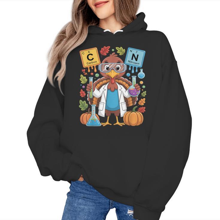 67 Chemistry Science Teacher Periodic Table Thanksgiving Women's Hoodie