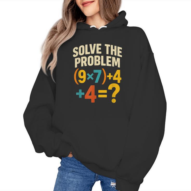 67 Meme Pemdas Elementary Math Teacher Brainrot Joke Women's Hoodie