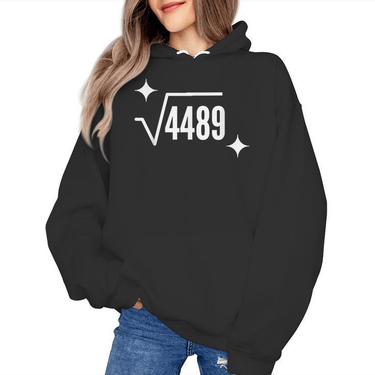 67 Meme Square Root 4489 Slang Math Teacher Men Women Women's Hoodie