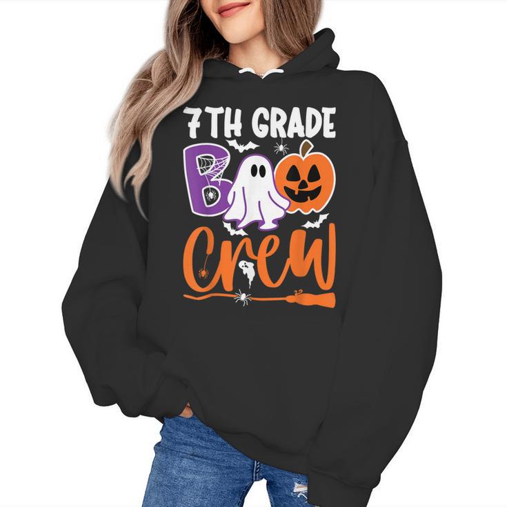 7th Grade Boo Crew Teacher Student Halloween Costume Women's Hoodie