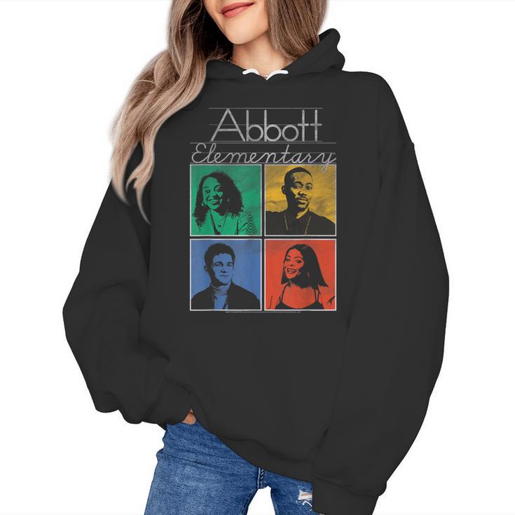 Abbott Elementary Colorful Pop Art Teachers TV Show Women's Hoodie
