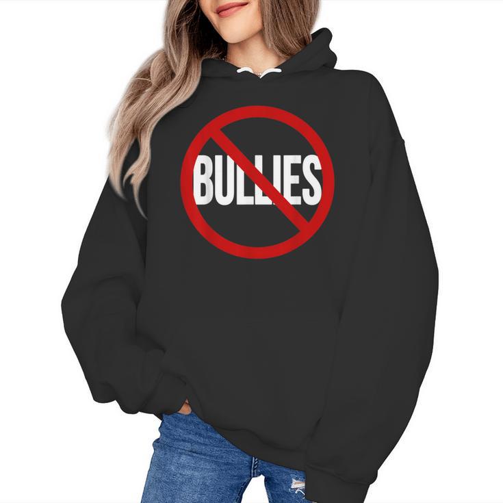 Anti Bullying No Bullies School Teacher Student Kindness Women's Hoodie
