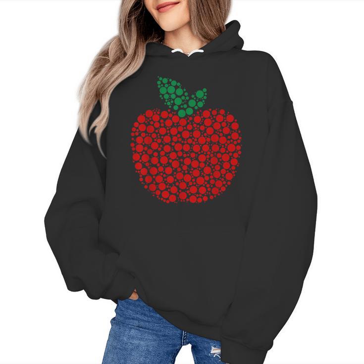 Apple Dot Pattern Art Teacher Appreciation Men Women Humor Women's Hoodie, trending gift Apple Dot Pattern Art Teacher Appreciation Men Women Humor Women's Hoodie, trending gift