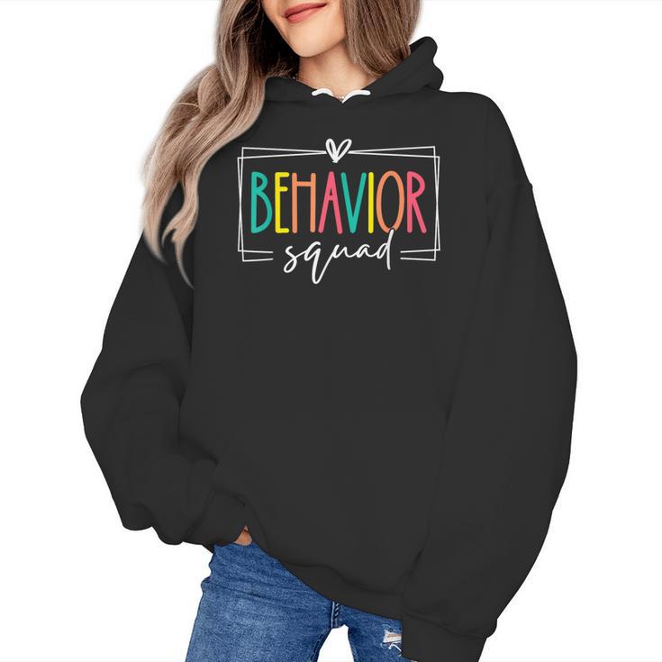 Behavior Squad School Counselor SPED Teacher Kids Women Men Women's Hoodie