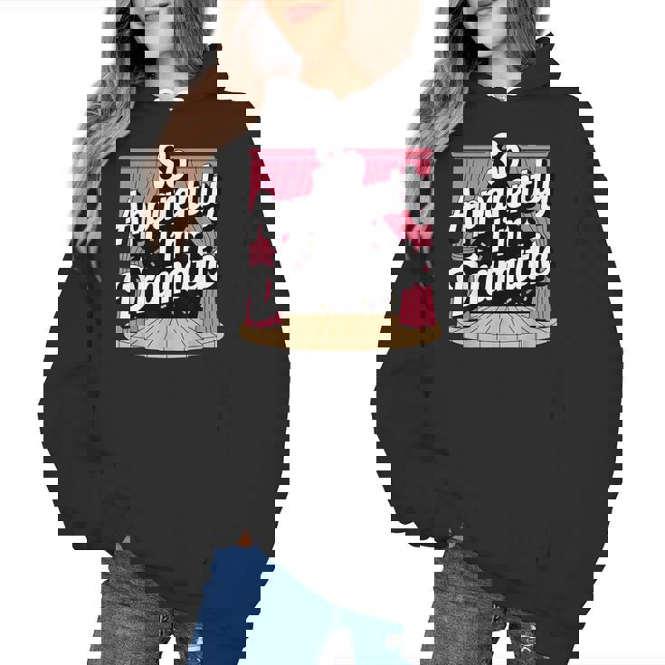 Best Theatre Art For Men Women Musical Drama Teacher Theater Women&#x27;s Hoodie