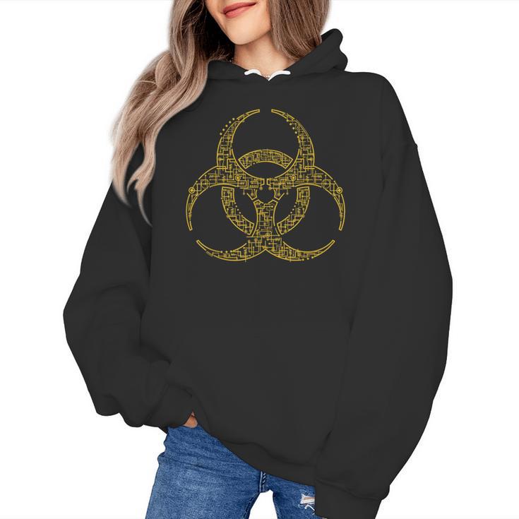 Bioengineering Biology Teacher Toxic Symbol Biohazard For Men Women Girls Kids Women's Hoodie
