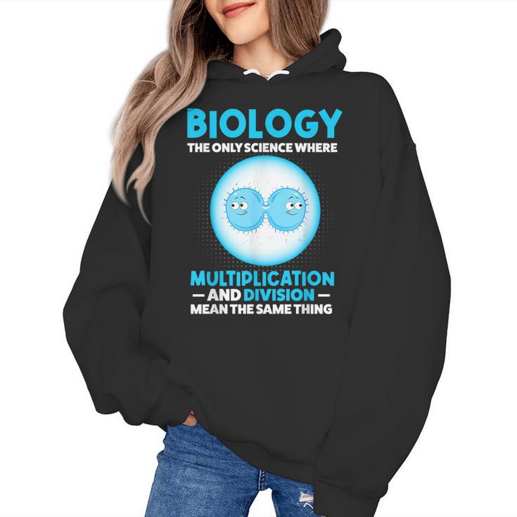 Biology Facts Science Teacher Student Biologist Women's Hoodie