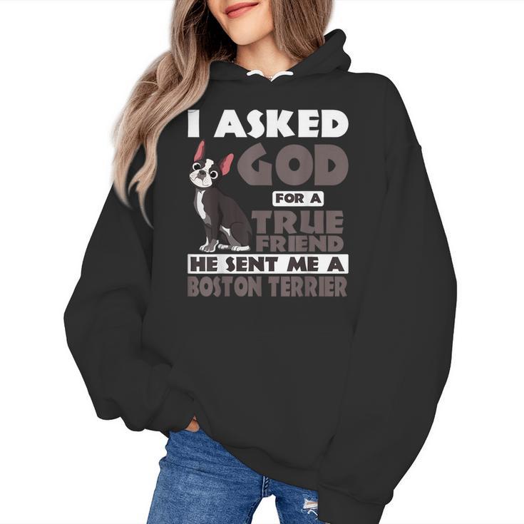 Boston Terrier American Gentleman Non-Sporting Dog Lover Women's Hoodie